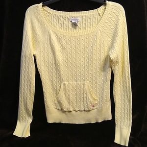 Pastel Yellow Juniors Size Large Blouse
